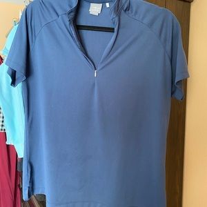 Page & Tuttle Blue Golf Shirt.